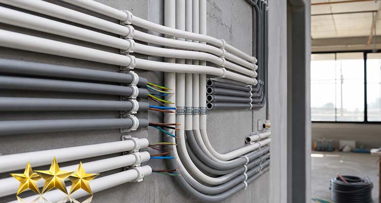 لوله PVC برای برق‌کشی ساختمان